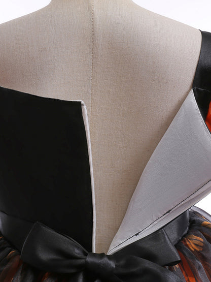 Girls' Halloween Pumpkin Witch Dress - Hiccupzz