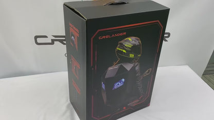 LED Knight 防水硬殼筆記型電腦摩托車背包