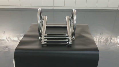 Accesorios para barcos Escalera telescópica de acero inoxidable para embarcación Escalera de botadura de natación plegable y deslizante Con pasamanos
