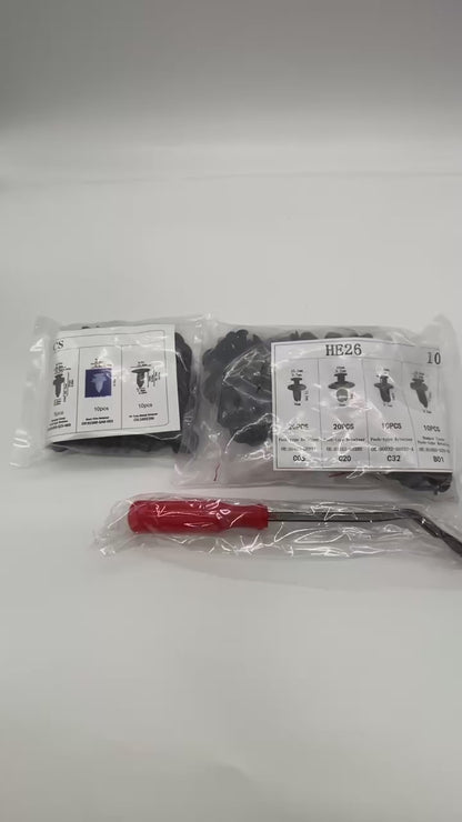 Juego de 50 remaches de plástico para parachoques de coche, de 8 mm, para remaches universales