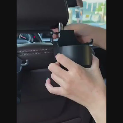 2 Pcs Multifunctional Car Seat Back Hooks, 2 In 1 Car Hook With Cup Holder, Car Interior Accessories