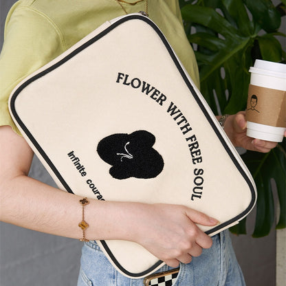Portable Notebook Liner Bag Embroidery Lady - Hiccupzz