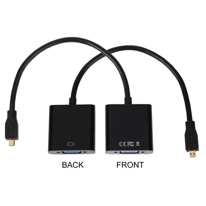 Micro HDMI TO VGA Adapter Cable Tablet To Computer Micro HDMI To VGA HD Cable 1080P - Hiccupzz