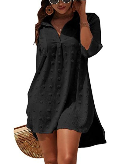 Medium Length Loose Fitting Casual Blouse Shirt - Hiccupzz