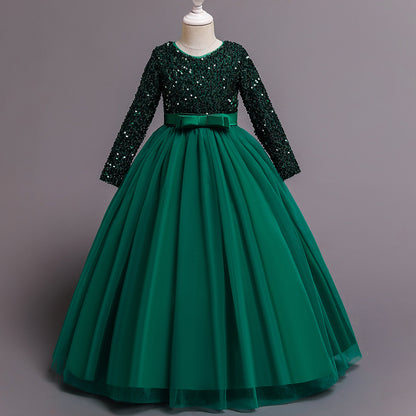 Girls Fashion Cotton Sequin Dress Kids - Hiccupzz