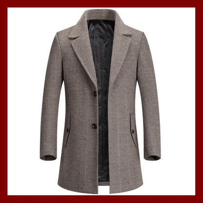 Woolen Woolen Coat Men's Autumn Winter Business In Britain - Hiccupzz
