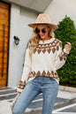 Women's Round Neck Pullover Sweater - Hiccupzz