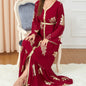 Women's Fashion Casual Long-sleeved Hot Gold Dresses - Hiccupzz