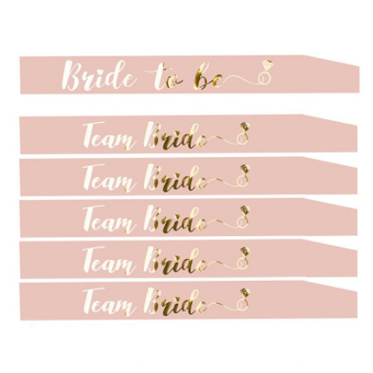 Single Party Bride To Be Rose Gold Shoulder Strap - Hiccupzz