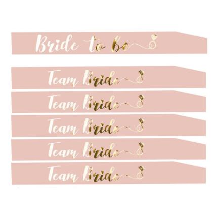 Single Party Bride To Be Rose Gold Shoulder Strap