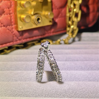 Couple ring European and American fashion ladies ring zircon ring - Hiccupzz