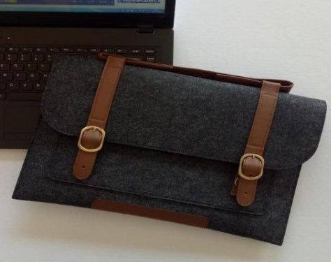 Laptop bag, pocket makeup bag