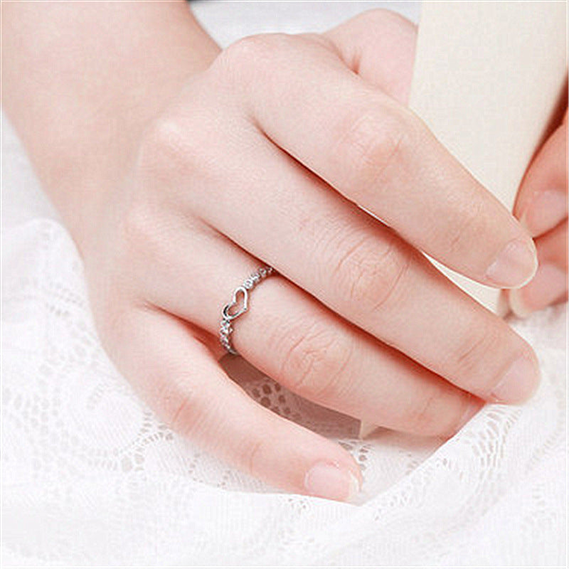 Love ring female index finger ring