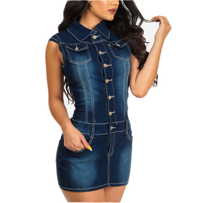 Women Denim dress - Hiccupzz