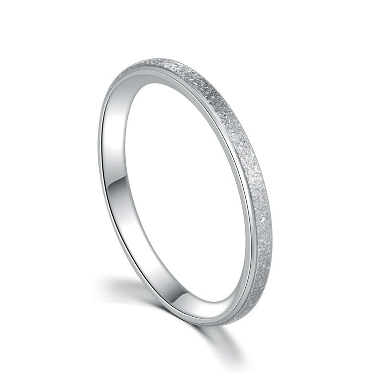 Matte Ring Titanium Steel Ring - Hiccupzz