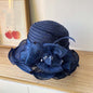 Mesh Straw Embroidered Beach Hat - Hiccupzz
