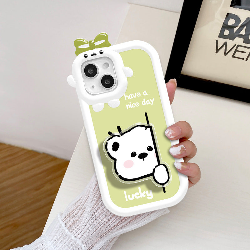 Cartoon Cute Bracket Dummy Dog Mobile Case