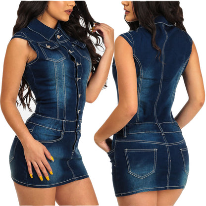 Women Denim dress - Hiccupzz