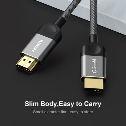 Qgeem HDMI Cable 1m 2m 5m HDMICable HDMI To HDMI 2.0 4K Cable - Hiccupzz