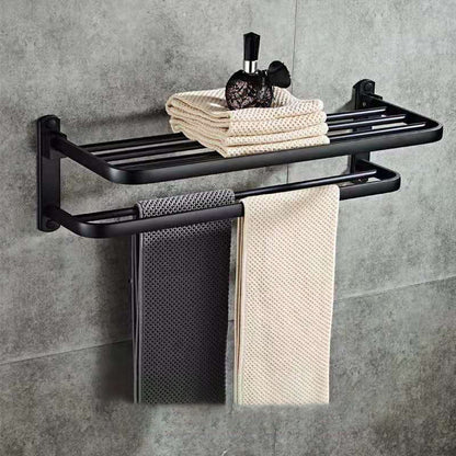 Perforated Space Aluminum Bathroom Folding Shelf Bathroom - Hiccupzz