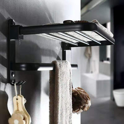 Perforated Space Aluminum Bathroom Folding Shelf Bathroom - Hiccupzz
