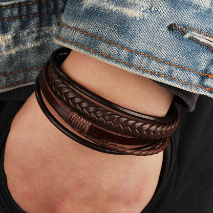 Wholesale Price Classic Genuine Leather Bracelet For Men - Hiccupzz
