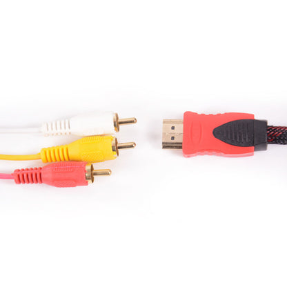 HDMI To Red Yellow And White Adapter Cable Hdmi To 3Rca Component Cable 1.5 Meters - Hiccupzz