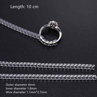 Ring Transparent Spiral Tube Ring Protection Tube Ring Accessories - Hiccupzz