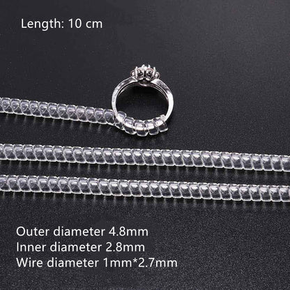 Ring Transparent Spiral Tube Ring Protection Tube Ring Accessories - Hiccupzz
