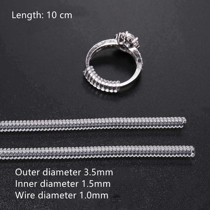 Ring Transparent Spiral Tube Ring Protection Tube Ring Accessories - Hiccupzz