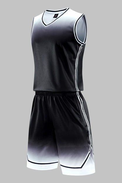 Gradient Basketball Uniform Sports Suit Children Adult Sweat-Absorbent Basketball Uniform - Hiccupzz