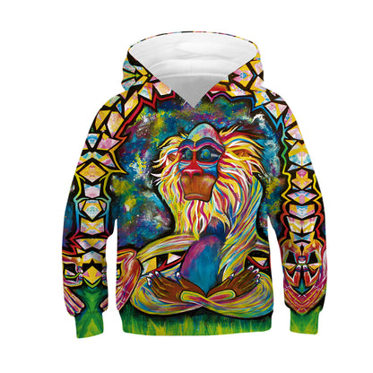 Digital Printed Children's Hooded Sweater For Kids - Hiccupzz