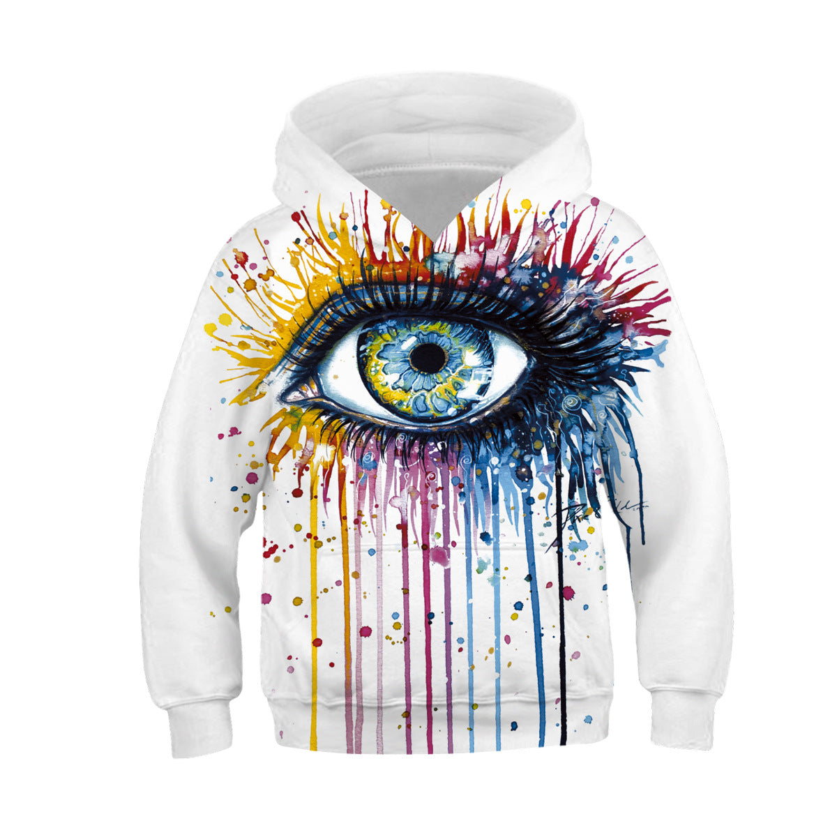 Digital Printed Children's Hooded Sweater For Kids