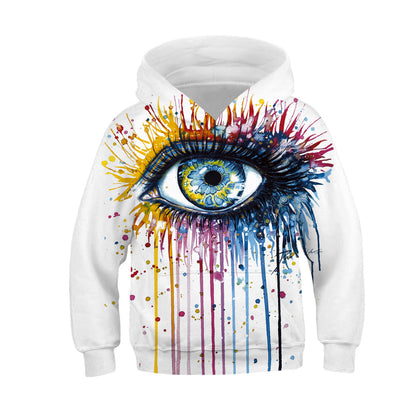 Digital Printed Children's Hooded Sweater For Kids - Hiccupzz