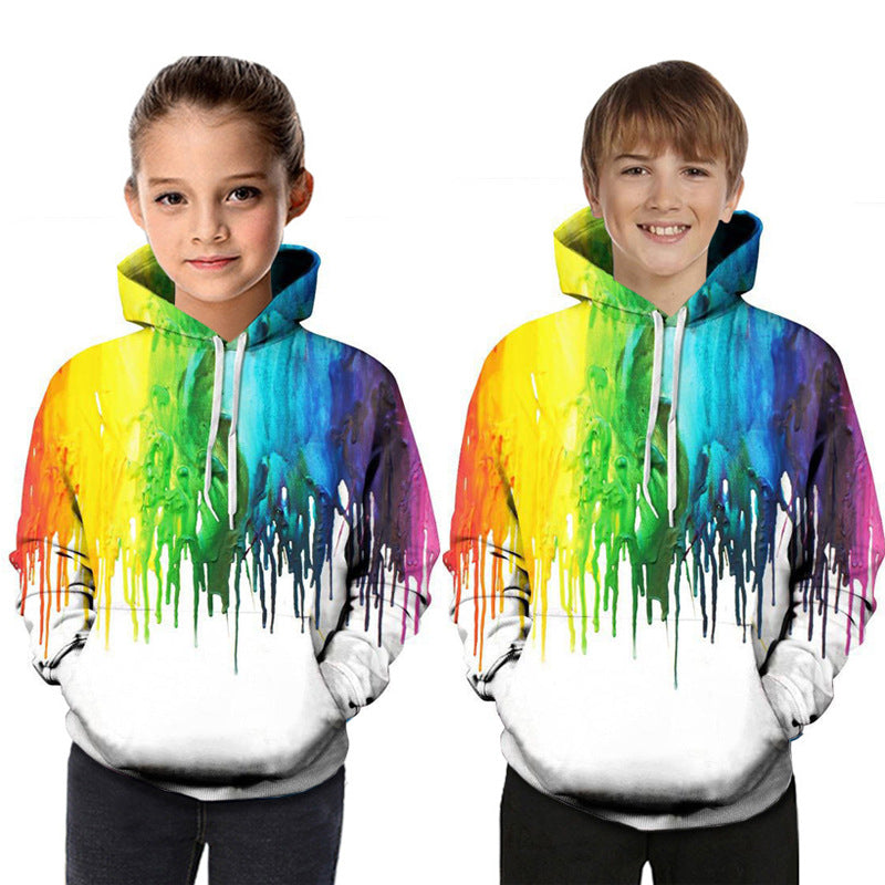 Digital Printed Children's Hooded Sweater For Kids