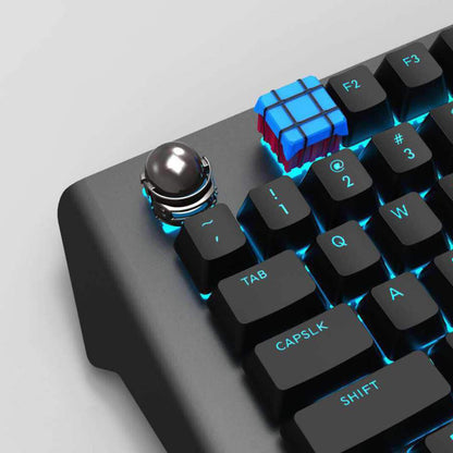 Personalized Mechanical Keyboard Single ESC Keycap 104 Key Color ABS Metal Chicken Game Keycap Satellite Shaft Cap - Hiccupzz