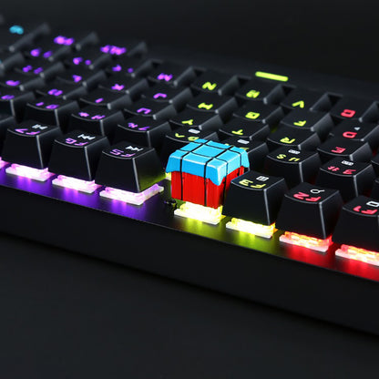 Personalized Mechanical Keyboard Single ESC Keycap 104 Key Color ABS Metal Chicken Game Keycap Satellite Shaft Cap - Hiccupzz