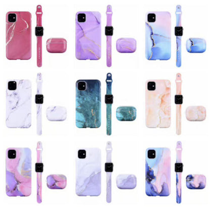 Applicable Earphone Case For Polished Mobile Phone Case And Marble Strap - Hiccupzz