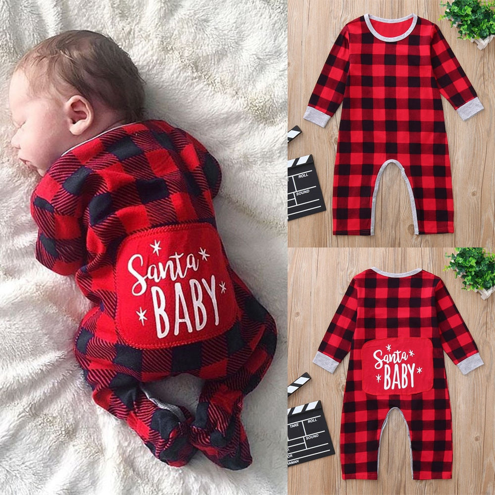 Infant Baby Boys Girls Christmas Santa XMAS clothe