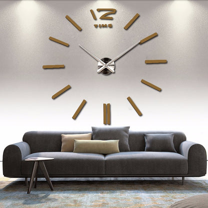 DIY creative fashion home decor acrylic wall clock - Hiccupzz