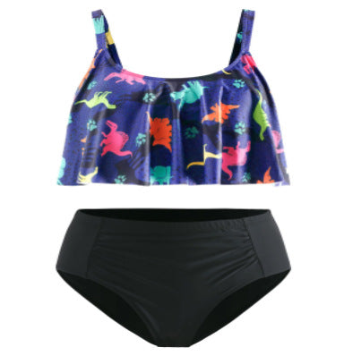 Oversized fat girl female split bikini swimsuit - Hiccupzz