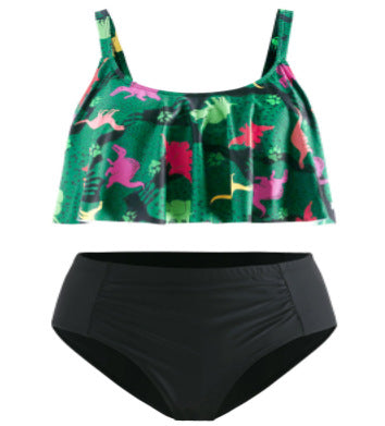 Oversized fat girl female split bikini swimsuit - Hiccupzz