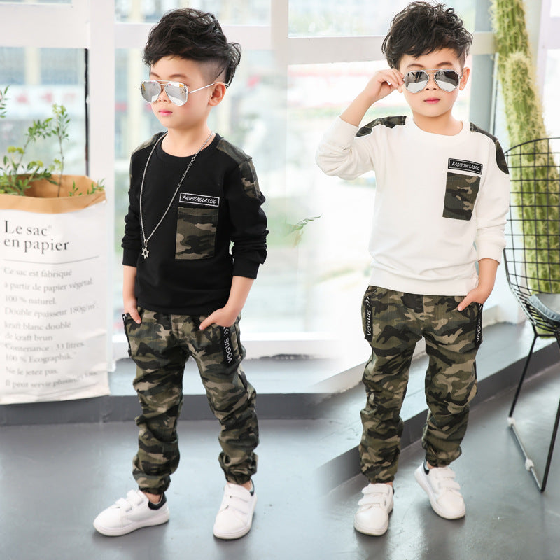 Camouflage long sleeve kids suit - Hiccupzz