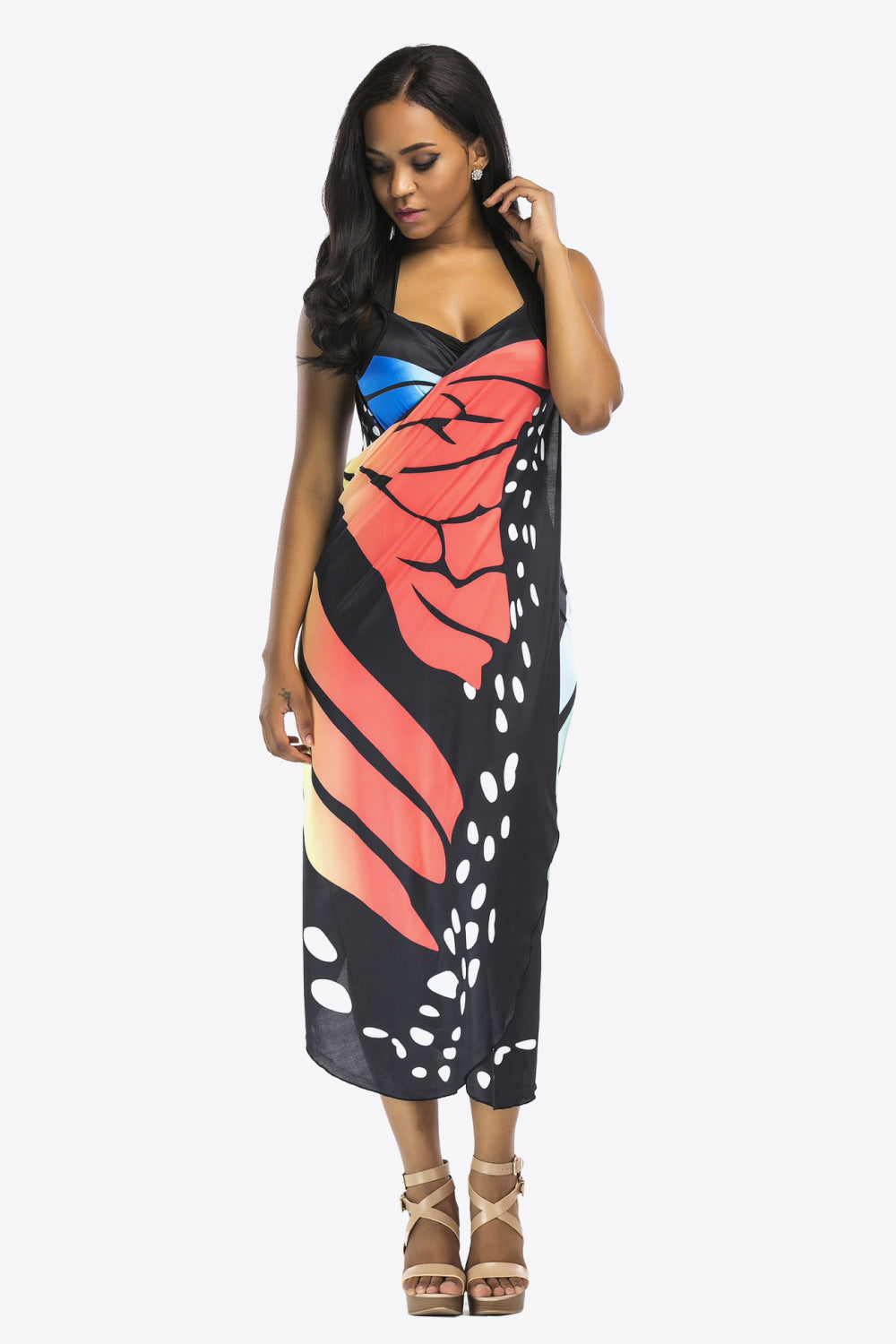 Butterfly Spaghetti Strap Cover Up - Hiccupzz