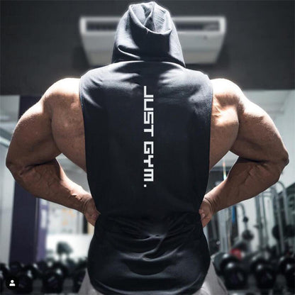 Fitness Vest Men Hooded Loose Clothes - Hiccupzz