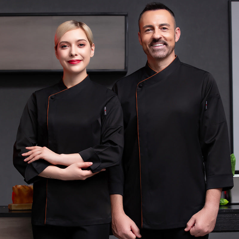 Long Sleeve Chef's Elastic Working Clothes