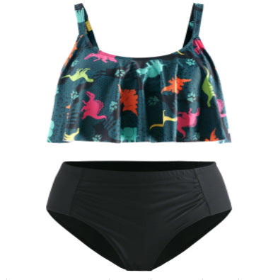 Oversized fat girl female split bikini swimsuit - Hiccupzz