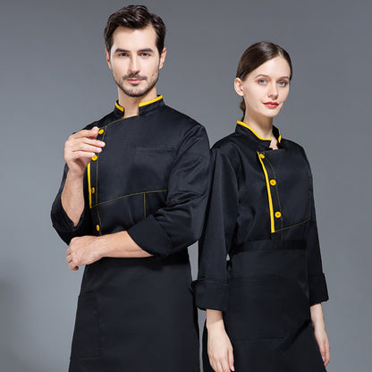 Chef's Overalls Men's Long Sleeve Autumn And Winter Clothes - Hiccupzz