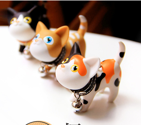 Key Ring  Kate Cat Key Ring Couple Key Chain   Kitten Key Ring   Cat Key Ring