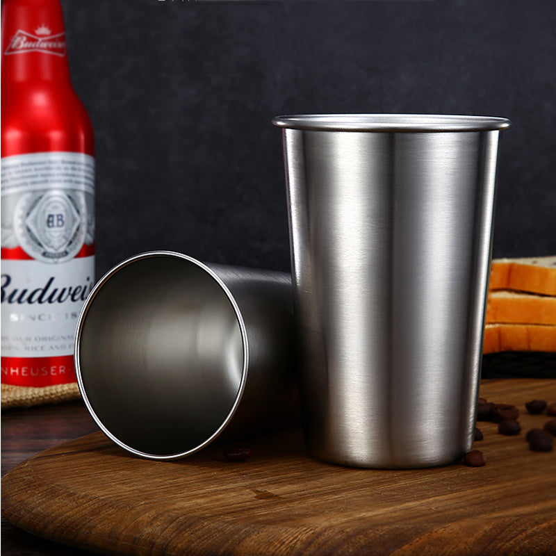 Stainless steel single layer mouth cup